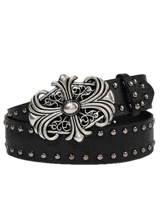 IRON CROSS STUDDED BELT