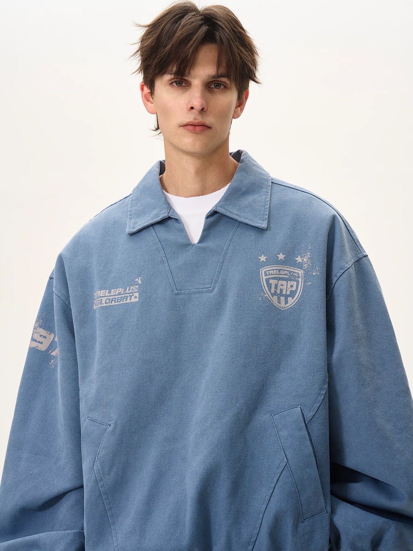 Retro Vintage Arbeitsjacke mit distressed Look