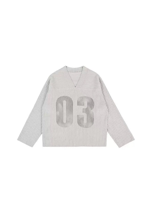 V-NECK SLEEVED JERSEY