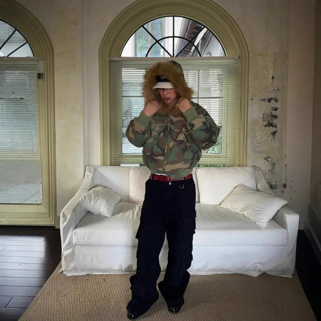 “RECON FUR” REVERSIBLE JACKET