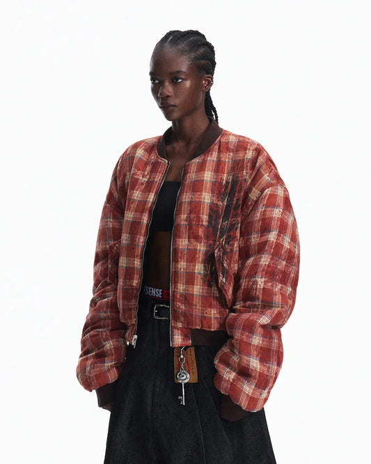 Reversible Crinkled Leather Jacket