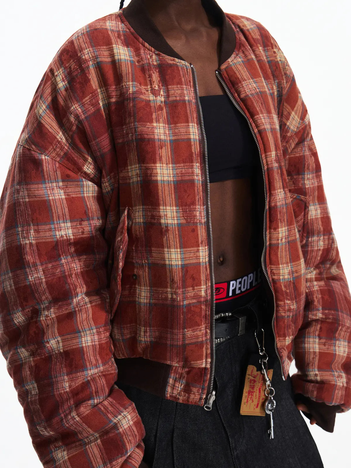 Reversible Crinkled Leather Jacket