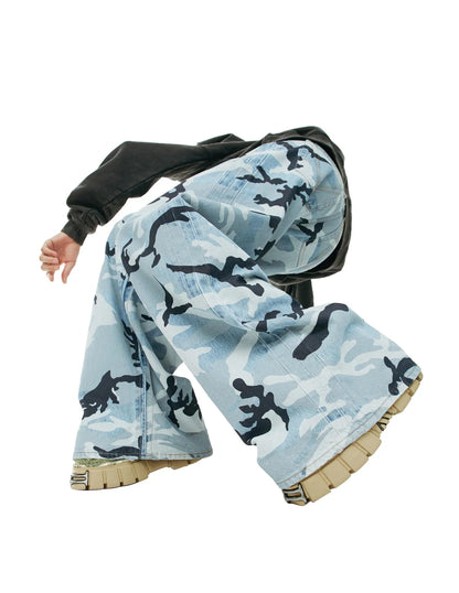 BAGGY CAMO DENIM