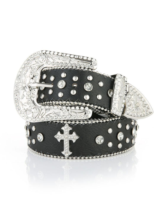 SILVER SPARK WESTERN BUCKLE BELT