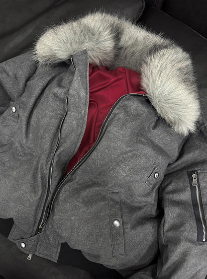 Bomberjacke mit Kunstpelz