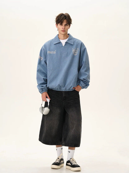 Retro Vintage Arbeitsjacke mit distressed Look