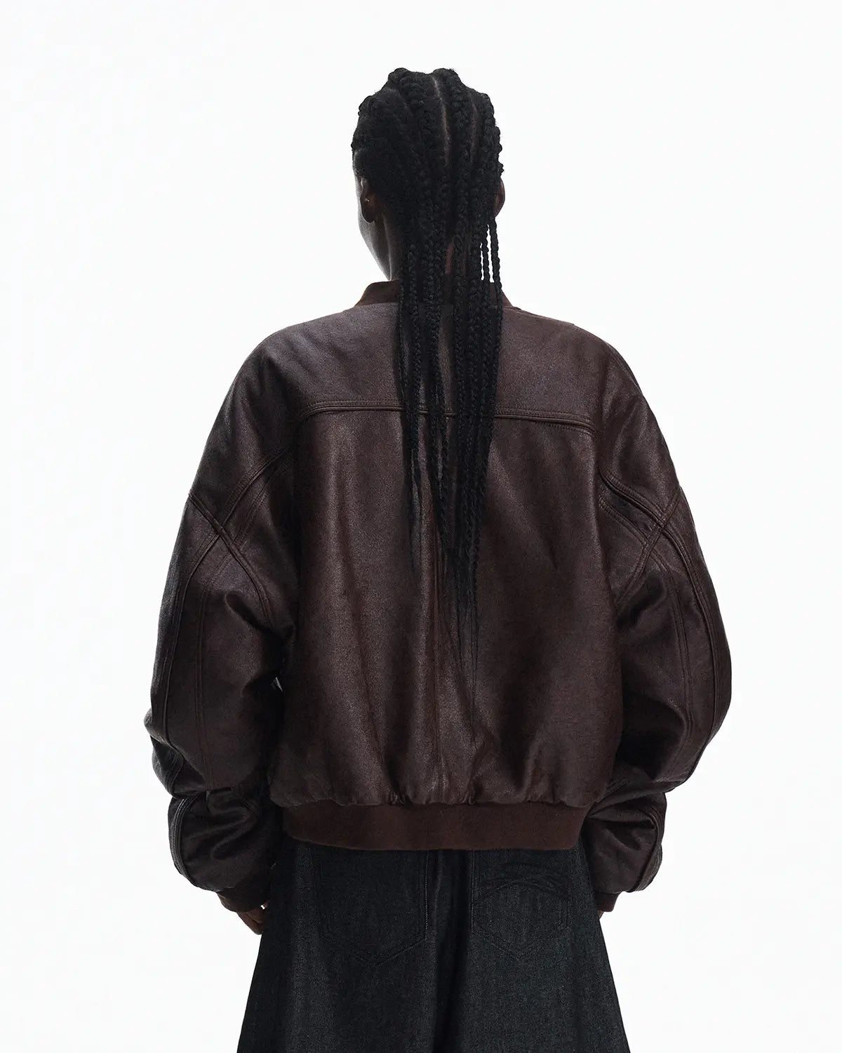 Reversible Crinkled Leather Jacket