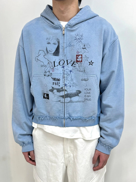 Puppy Love  zip Hoodie