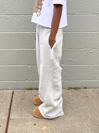 WIDELEG SWEATPANTS GRAY